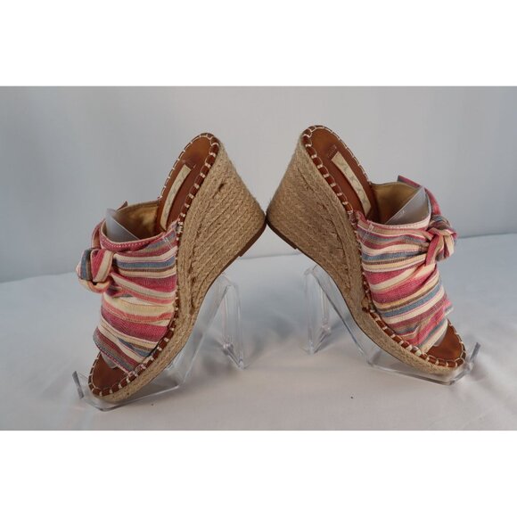 Sugar By Striped Knotted Wedge Sandals Size‎ 7.5 - Picture 2 of 8